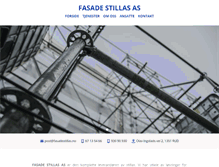 Tablet Screenshot of fasadestillas.no